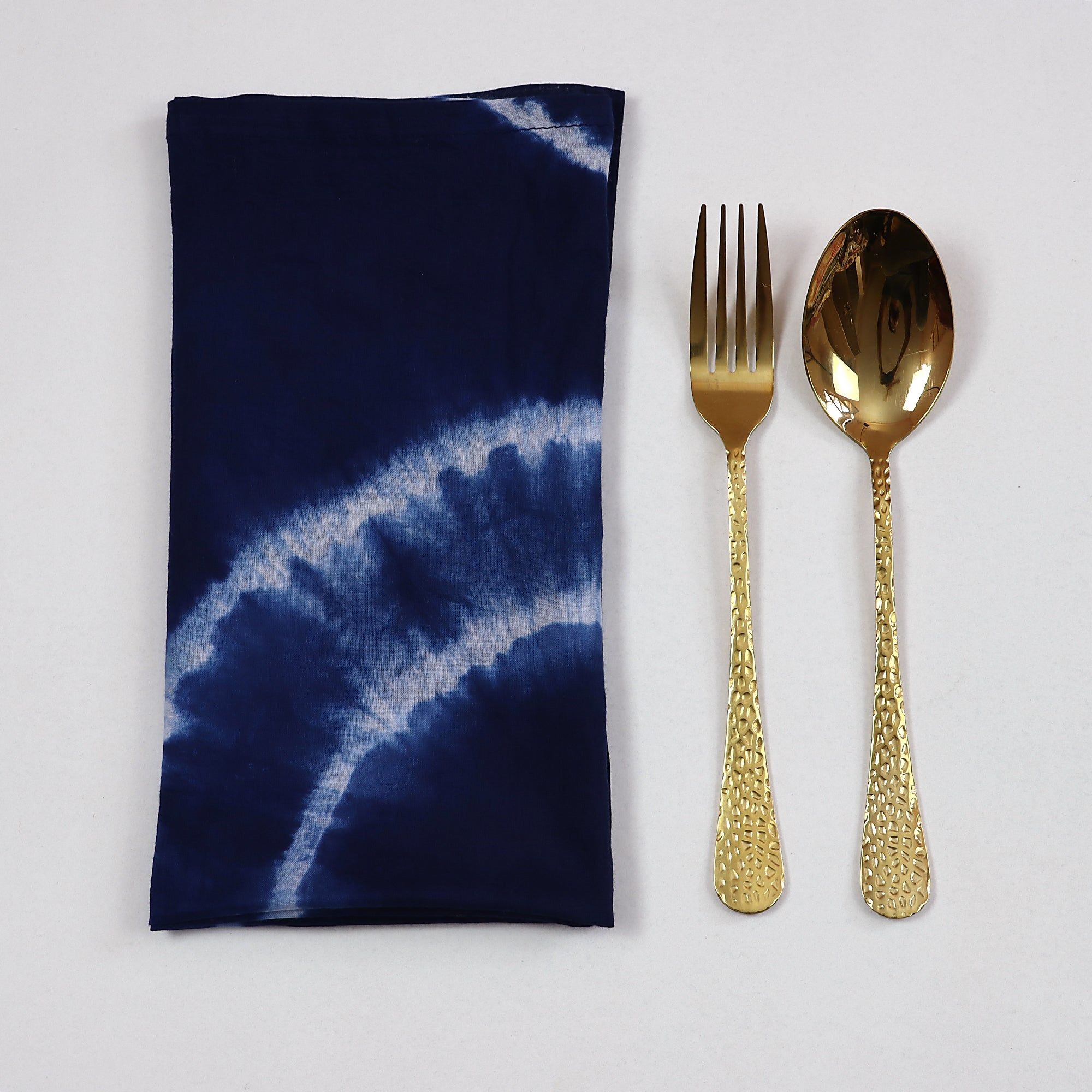 Beautiful Tie Dye Blue Soft Cotton Reusable Hand Napkins